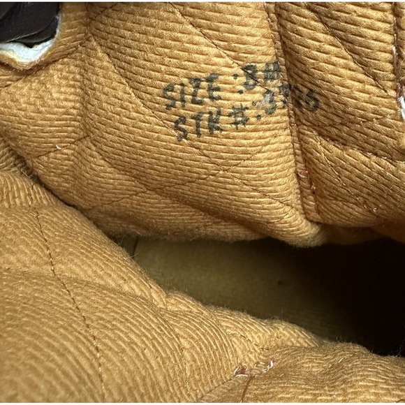 Vtg WOLVERINE 3726 Tan Leather Nobuck Lace Up Mountaineering Hiking Boots 8M USA main image 5